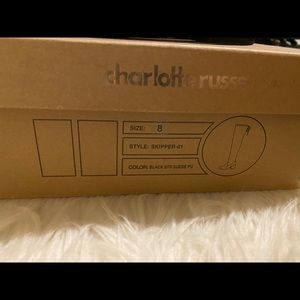 Over the knee black boots